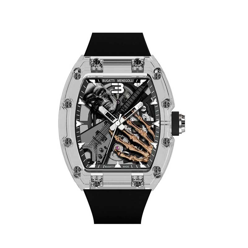 OEM K9 Glass Tonneau Skeleton Watch Manufacturer