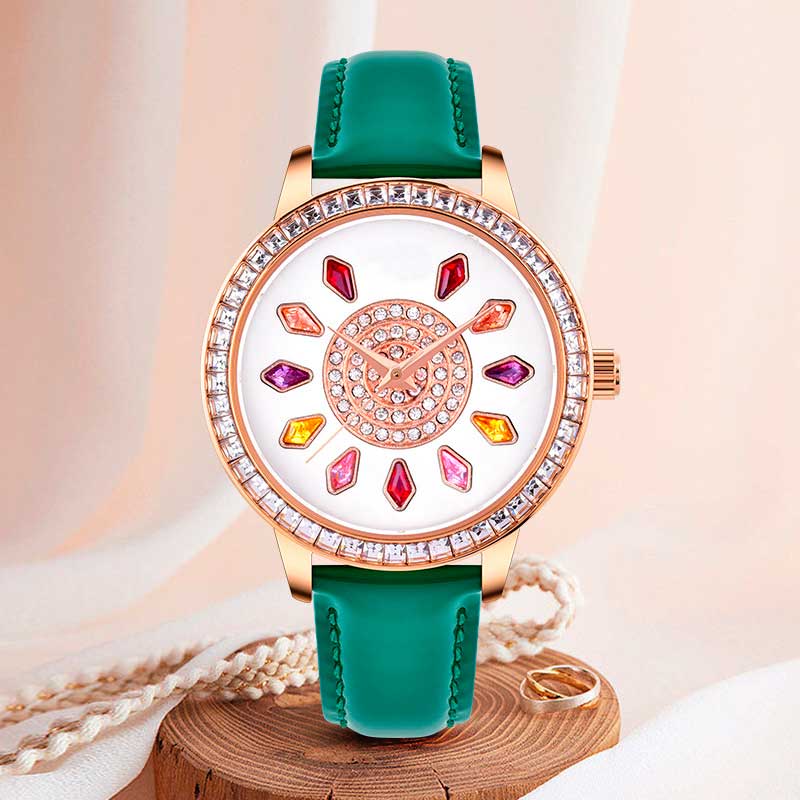 Black Gold Quartz Wrist Watch for Ladies